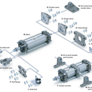 SMC CDA2B40-175Z, CDA2B40-200Z, CDA2B40-250Z, CDA2B40-300Z, CDA2B40-350Z, CDA2B40-400Z, CDA2B40-450Z, CDA2B40-500Z